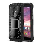 Phone Case for [ALCATEL TCL LX (A502DL)], [Alloy Series][Black] Aluminium [Metal Plate] Military Grade Cover for Alcatel TCL LX (Tracfone, Simple Mobile, Straight Talk, Total Wireless)
