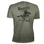 Winchester Official Men's Vintage Rider Graphic Printed Short Sleeve T-Shirt