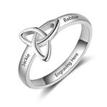 Personalized Promise Name Rings for Women Free Engraved BBF Sisters Friendship Rings Birthday for Her