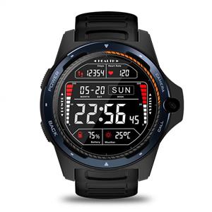 vmree Zeblaze Thor 5 1.39 in AMOLED Pedometer Heart Rate Monitor GPS BT4.0 Smart Watch (Blue) 