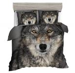 Jwllking Wolf Bedding Sets for Kids,3 Piece King Size Duvet Cover Set,with Hide Zipper,1 Duvet Cover+2 Pillow Shams