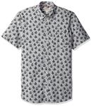 Amazon Brand - Goodthreads Men's Standard-Fit Short-Sleeve Printed Poplin Shirt