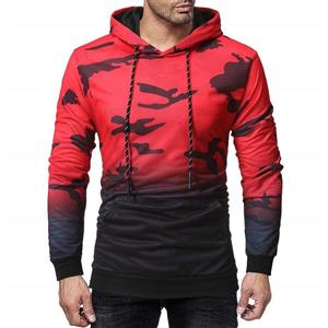 Fxbar Spring Tops,Men's Long Sleeve Camouflage Hoodie Hooded Sweatshirt Top Tee Outwear Blouse