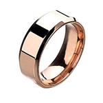 WUAI Rings for Couples,Lovers Stainless Steel Wedding Ring Simple Band Comfort Fit Wedding Band Ring Jewelry Gifts