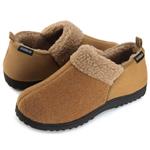 ULTRAIDEAS Men's Cozy Memory Foam Slippers with Warm Fleece Lining, Wool-Like Blend Micro Suede House Shoes with Anti-Slip Indoor Outdoor Rubber Sole