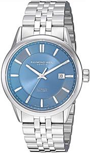 Raymond Weil Men's Freelancer Automatic-self-Wind Watch with Stainless-Steel Strap, Silver, 0.22 (Model: 2731-ST-50001)