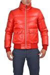 Emporio Armani EA7 Men's Red Full Zip Down Parka Jacket