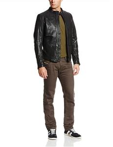 Diesel Men's L-Themal Leather Jacket