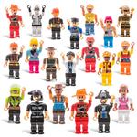 DWS 20 Mini Toy Figure Toys Set for Christmas Stocking Stuffers, X-mas Gifts for Kids, Assortment of Boys and Girls Figurines for Birthday Party Favors
