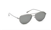 Ermenegildo Zegna EZ0072 Sunglasses 59 12C Shiny Dark Ruthenium Smoke Mirror