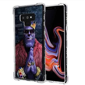 for Galaxy Note 9, Raised Edge Slim Protective Rubber TPU Case Cover - Avengers Thanos #Crown 