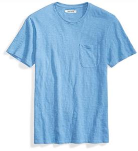Amazon Brand - Goodthreads Men's Lightweight Slub Crewneck Pocket T-Shirt 