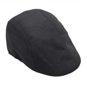 Egmy👒 Clearance ❤️ Men Summer Visor Hat Sunhat Mesh Running Sport Casual Breathable Beret Flat Cap (Black)