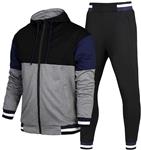 Sun Lorence Men's Active Hoodie and Jogger Pants Set Casual Sports Full Zip Tracksuit