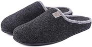 LongBay Men's Woolen Memory Foam Slippers Slip On Scuff House Shoes Closed Toe Slide Breathable Loafer