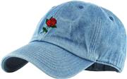 Rose Vintage Embroidered Dad Hat Baseball Cap Polo Style Adjustable Cotton Floral Men Women Cute