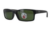 Ray-Ban RB4151-601/2P Sunglasses Black/Polar Green 59mm