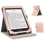 ACdream Case Fits All-New Kindle 10th Genetation 2019 Release, Stand Leather Wallet Cover Case for Kindle 10th Generation 2019 and Kindle 8th Gen 2016 with Auto Wake Sleep Feather, Glitter Rose Gold