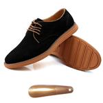 Moodeng Men`s Classic Suede Oxford Shoes Summer Causal Walking Dress Shoes Non-Slip Lace Up Fashion Sneaker