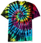 Liquid Blue Men's Rainbow Spiral Streak T-Shirt