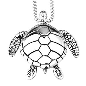 Ineffable Sea Turtle Pendant Chain Stainless Steel Jewelry Charm Pendant Necklaces Women Men Gifts