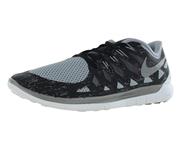 Nike Free 5.0 Premium Mens Running Shoes - Black/Dark Grey/Metallic Silver