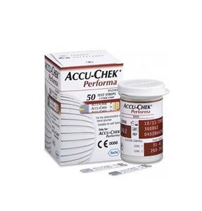 نوار تست قند خون اکیو چک پرفورما بسته 50 عددی Accu Chek Performa accu chek preforma test strips 