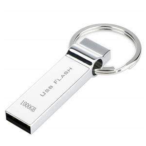 Erasky Waterproof USB Flash Drive 1000GB Thumb Drive Pen Drive Memory Stick with Keychain Silver 