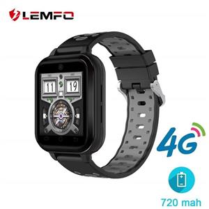 LEMFO 4G Smart Watch 1GB+8GB MTK6737 Android 6.0 Waterproof Watch Phone 720mah Big Battery Support GPS WiFi Camera (red Strap/Spain) 