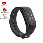 YZJ Blood Pressure Monitor Watch,Waterproof Color Screen Fitness Tracker with Heart Rate Blood Oxygen Monitor,Smart Wristband with Calorie Counter Watch Pedometer Sleep Monitor Bluetooth Bracelet