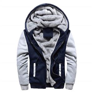 Daoroka Men's Plus Size Coats Mens Faux Fleece Zipper Jacket Outwear Coat M-5XL Hoodie Winter Warm Parka