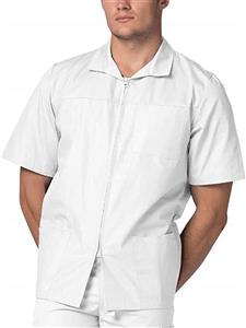 Adar Universal Men's Zippered Short Sleeve Jacket (Available in 7 solid colors) 
