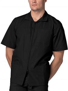 Adar Universal Men's Zippered Short Sleeve Jacket (Available in 7 solid colors) 