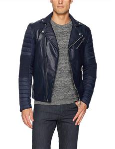 A X Armani Exchange Men's Eco Leather Moto Jacket 