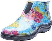 Sloggers Women's Waterproof Rain and Garden Ankle Boots with Comfort Insole, Midsummer Blue, Size 9, Style 2841BL09