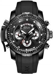 Break Large Face Watches for Men,Luminous Date Multifunctional Watch Unique Design Casual Fashion Quartz Waterproof Top Luxury Brand Wristwatch 