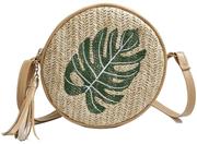 Straw Bag Beach Bag Plant Flower Pattern Tote Bag Summer Handwoven Bags for Women