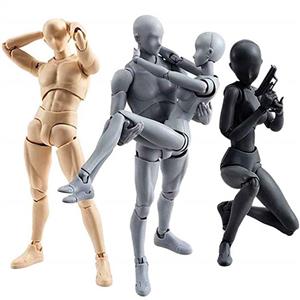 MiaoDuo Body-Chan Figure Body Kun Doll PVC Body-Chan DX Action Play Art Figure Model Drawing for SHF Figure (F+M)