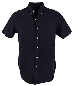 Ralph Lauren Men's Slim Fit Oxford Short Sleeve Striped Shirt