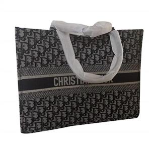 Womens BOOK TOTE BAG IN EMBROIDERED CANVAS Dior Hangbag OBLIQUE BAG