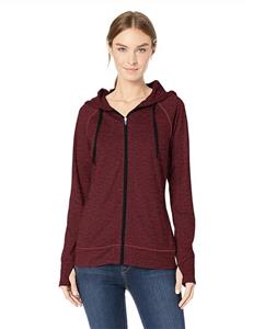 Amazon Essentials Women's Brushed Tech Stretch Full-Zip Hoodie 