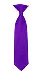 Ferrecci Boys Satine Solid Clip On Necktie - Available in Many Colors