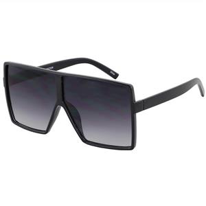 Oversized Exaggerated Flat Top Huge SHIELD Square Sunglasses Colorful Lenses Fashion Sunglasses 