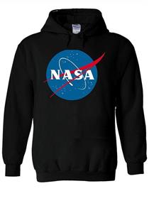 NASA National Space Administration Logo White Men Women Unisex Hooded Sweatshirt Hoodie