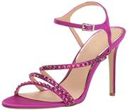 Jewel Badgley Mischka Women's MARIMBA Sandal, violet satin, M090 M US