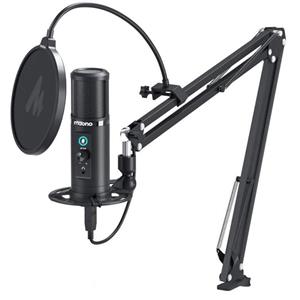 میکروفون استودیویی ماونو مدل maono PM422 MAONO AU A03 Condenser Microphone Kit Podcast with Boom Arm Stand Shock Mount Pop Filter for Koraoke Skype YouTube Recording 