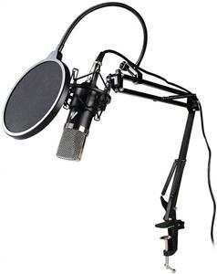 میکروفون استودیویی ماونو مدل maono PM422 MAONO AU A03 Condenser Microphone Kit Podcast with Boom Arm Stand Shock Mount Pop Filter for Koraoke Skype YouTube Recording 