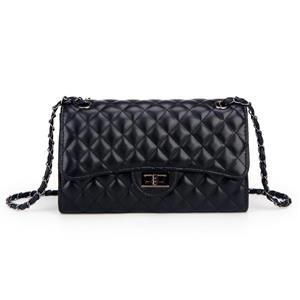 Solarfun Classic Crossbody Shoulder Bag for Women Quilted Purse With Metal Chain Strap 