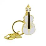 Usbkingdom 8GB USB Flash Drive Metal Violin Shape with Keychain Key Ring USB 2.0 Memory Stick Pen Drive