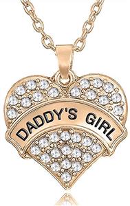 ''Daddy's Girl'' Love Heart Pendant Necklace for Girls and Teens